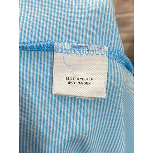 Peter Millar Polo Shirt Men's Large Blue Summer Comfort Golf Windsor Stretch - Picture 6 of 9